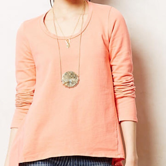 Sam and Lavi (from anthro) coral casual shirt M - Picture 1 of 6